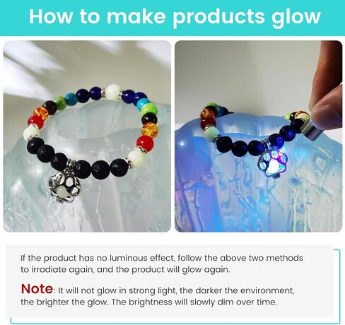 Pet Memorial Gifts, Pet Loss Sympathy Gifts for Dog Cat Lovers for Women, Glow in The Dark Rainbow Bridge Bracelet Necklace Ring Set in Kuwait