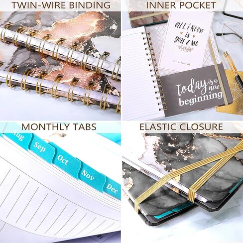 مخطط 2024-2025 - يوليو 2024 - يونيو 2025، مخطط أكاديمي 2024-2025، مخطط 2024-2025 أسبوعيًا وشهريًا، 6.3 بوصة × 8.4 بوصة، علامات التبويب، غلاف فني، جيب خلفي in Kuwait