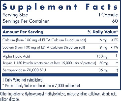 Allergy Research Group Biofilm Neutralizer - Biofilm Defense, EDTA Supplement, Proteolytic Enzymes, Serrapeptase, Vegetarian Capsules - 60 Count in Saudi Arabia