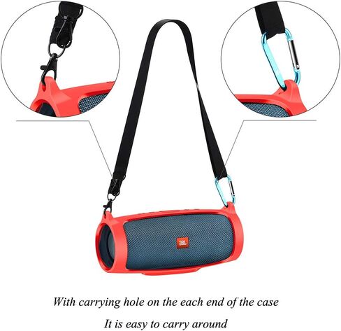 حقيبة حمل مرنة لحماية الحقيبة وغطاء حماية للسفر للشحن 4 مكبر صوت بلوتوث مقاوم للماء (أزرق) in Kuwait
