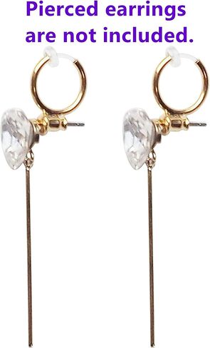 محولات حلق المرأة غير المرئية مشبك راتنج مريح على أقراط الطوق in Kuwait