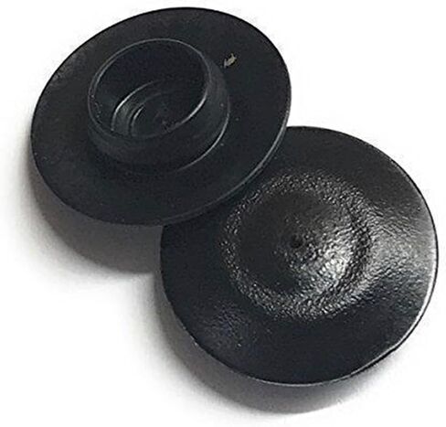 Prescott Plastics 1" (25.4mm) Outer Diameter Flush Mount Black Plastic Hole Plugs, Round End Caps for Auto Body & Sheet Metal, Impact & Weather Resistant, Made in USA - 10 Pack in Kuwait