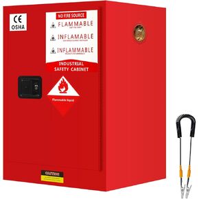 16 جالون خزانة تخزين قابلة للاشتعال ، 23.23 '× 18.11' × 35.6 '' خزانة أمان قابلة للاشتعال ، خزائن النار القابلة للتعديل للبنزين ، الكحول ، خزائن السلامة (أصفر) in Kuwait