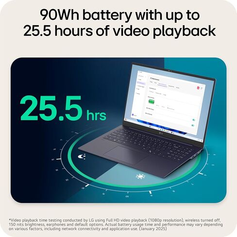 LG gram Pro 16-inch Thin and Lightweight Laptop Computer, AI-Enabled Intel Evo Edition Powered by Intel Core Ultra7(Series 2) 255H Processor, Windows 11 Home, 16GB RAM, 1TB SSD - Essence White in Saudi Arabia