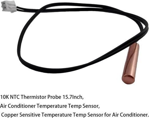 4 PCS 10K NTC Probe 15.7inch ، مستشعر درجة حرارة مكيف الهواء ، مستشعر درجة الحرارة الحساسة للنحاس لمكيف الهواء. in Kuwait