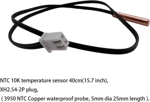 4 PCS 10K NTC Probe 15.7inch ، مستشعر درجة حرارة مكيف الهواء ، مستشعر درجة الحرارة الحساسة للنحاس لمكيف الهواء. in Kuwait