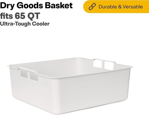 RTIC 45 QT Wheeled Ultra-Tough Cooler Dry Goods Basket Tray Insert Accessories Perfect for Organization in Saudi Arabia