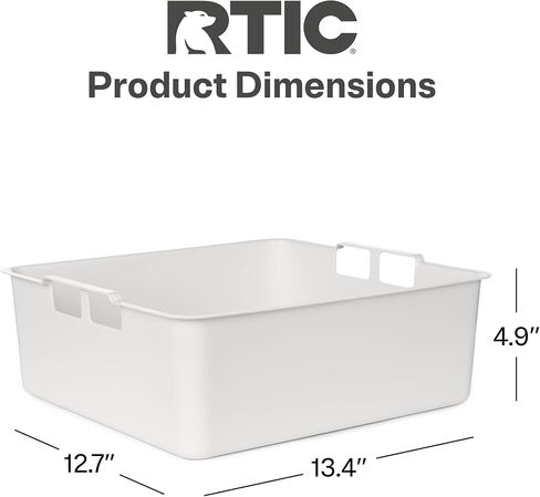 RTIC 45 QT Wheeled Ultra-Tough Cooler Dry Goods Basket Tray Insert Accessories Perfect for Organization in Saudi Arabia