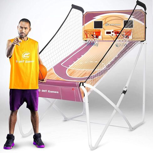 Basketball Arcade Games - Electronic Basketball Games (Online Challenge & Battl, Shoot Hoops) Dual Shot/Purple (EIS021332024) in Saudi Arabia