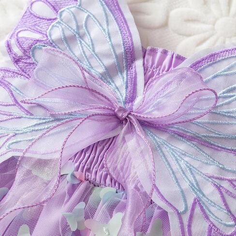 Nileafes Toddler Girl Fairy Butterfly Tulle Dress Sequins Birthday Princess Casual Holiday Dresses in Saudi Arabia