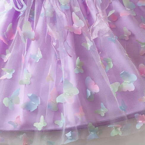 Nileafes Toddler Girl Fairy Butterfly Tulle Dress Sequins Birthday Princess Casual Holiday Dresses in Saudi Arabia