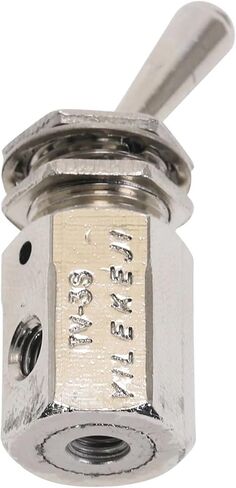 Air Pneumatic Mechanical Valve TV-3S Exhaust Valve 2 Position 2 Way ON/Off M5 Thread Toggles Switch with Fiittings(with 6mm Fitting) in Saudi Arabia