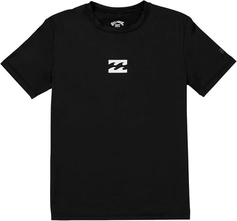 Billabong Big Boys' All Day Wave SS Surf Shirt - Black in Saudi Arabia