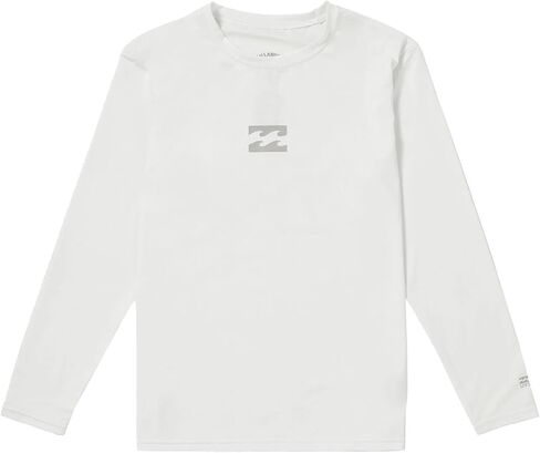 Billabong Big Boys' All Day Wave LS Surf Shirt - White in Saudi Arabia