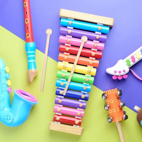 2Pcs Wood Xylophone Mallets, 7.5 Inch Percussion Sticks for Xylophone Glockenspiel Bell Chime Woodblock Drum in Saudi Arabia