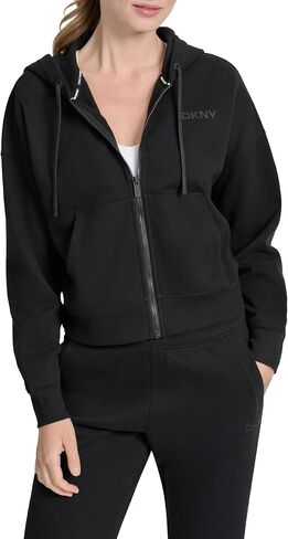 DKNY Women's Cillecone Logo Logo Hoodie sweatshirt in Saudi Arabia