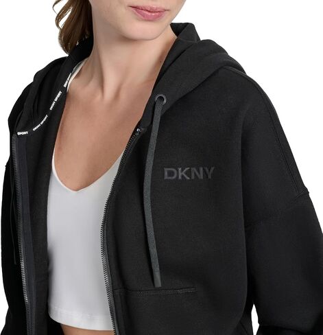 DKNY Women's Cillecone Logo Logo Hoodie sweatshirt in Saudi Arabia