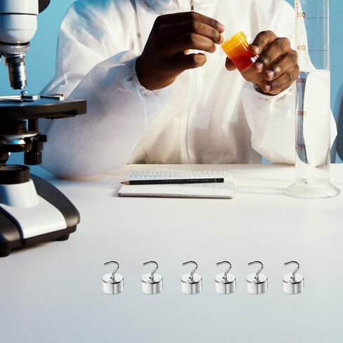 Zerodeko Lab Slotted Mass Set 50pcs 5g Weights Precision Hanger Weights for Physics Mechanics Science Educati in Saudi Arabia