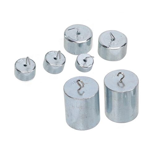 7 أجهزة كمبيوتر مدمن مخدرات مجموعة 10G 20G 50G 200G Chrome Steel Hook Weight Set لمدرسة المختبر in Saudi Arabia