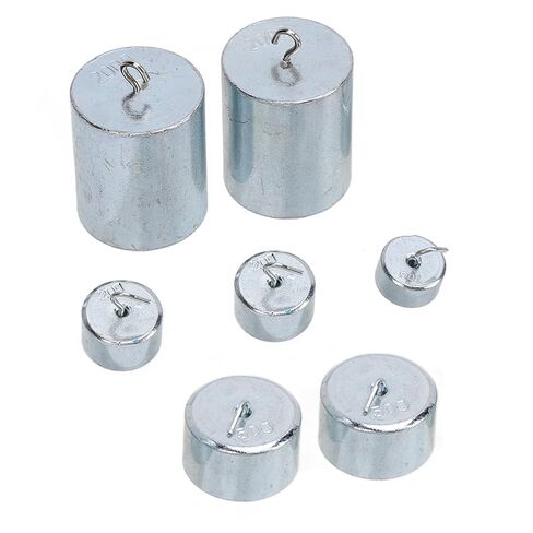7 أجهزة كمبيوتر مدمن مخدرات مجموعة 10G 20G 50G 200G Chrome Steel Hook Weight Set لمدرسة المختبر in Saudi Arabia