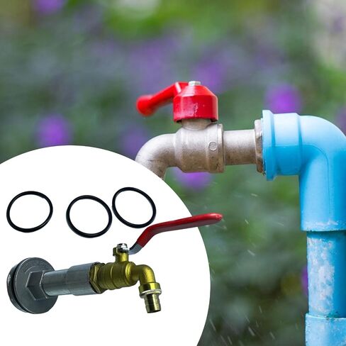 Generic Barrel Spigot Drum Faucet for 55 Gallon Drum Leakproof Drum Equipment Barrel Faucet 2" Thread for Outdoor Bucket Container, as described, Length 10.5cm in Saudi Arabia