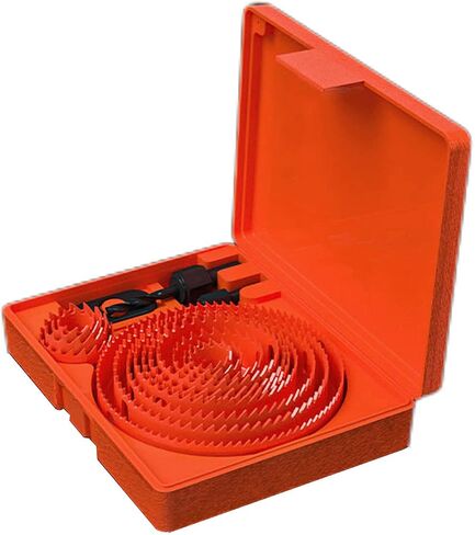 Drill Bits Bi-Metal Hole Saw Hole Opener Hole Saw Cutter Tool Suitable for Aluminum(13 Piece Set) in Saudi Arabia