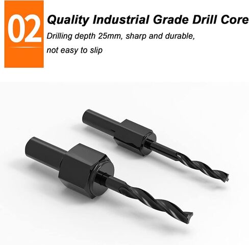 Drill Bits Bi-Metal Hole Saw Hole Opener Hole Saw Cutter Tool Suitable for Aluminum(13 Piece Set) in Saudi Arabia