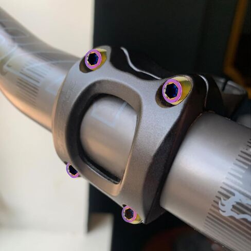 6pcs Gr5 Titanium ti allen Hex M5x16mm مدبب الترباس مع المسمار غسالة مناسب لأجزاء جذع الدراجات (ملونة) in Kuwait