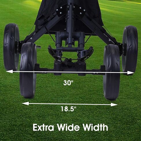 العربة Druids 4 Wheels Golf Pull Pull: لعبة Golf Push Cart في وضع مستقيم مع الفرامل ، وعربة أسطوانة غولف خفيفة ، وجولف سريع للضغط ذاتي مع كوب ، وحامل مظلة ، وبرودة ، ورمادي in Saudi Arabia