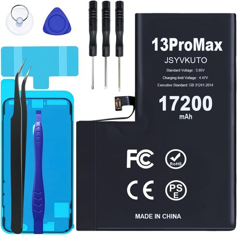 15800mAh Battery for iPhone 6S Plus, New 0 Cycle Upgraded Higher Capacity Replacement Battery for iPhone 6S Plus with Full Set Repair Tool Kit, Model A1634, A1687, A1699 in Kuwait