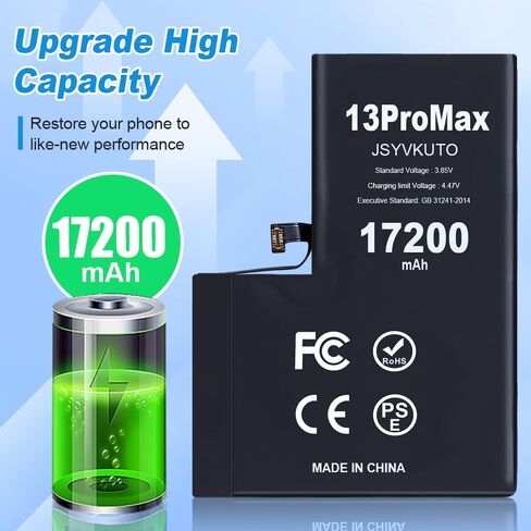 15800mAh Battery for iPhone 6S Plus, New 0 Cycle Upgraded Higher Capacity Replacement Battery for iPhone 6S Plus with Full Set Repair Tool Kit, Model A1634, A1687, A1699 in Kuwait