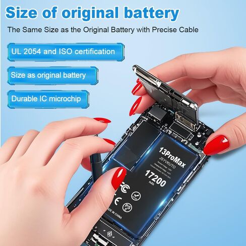 15800mAh Battery for iPhone 6S Plus, New 0 Cycle Upgraded Higher Capacity Replacement Battery for iPhone 6S Plus with Full Set Repair Tool Kit, Model A1634, A1687, A1699 in Kuwait