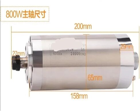 800W ER11 24000rpm 65mm spindle motor water-cooled 220V high precision in Saudi Arabia