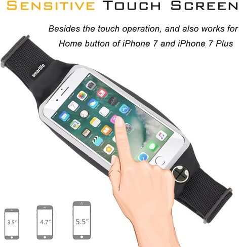 Fanny Pack Pack Running Belt Weist Phone Holder/Bag Women & Men for iPhone 15 14 13 12 11 Pro Max/XS Max/XR/X/8/7/6S Plus ، 6/SE ، for Galaxy S/Not in Kuwait