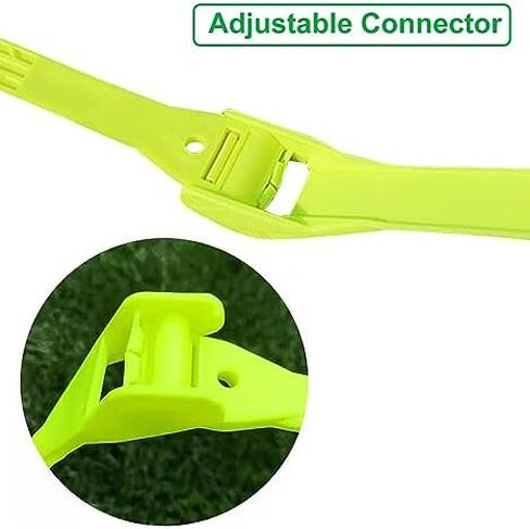 Portable Sports Training Hurdles with Carry Bag, Adjustable Hurdles for Track and Field, Flexible Plastic Soccer Agility Speed Trainer Kit (Color : 5 PCS) in Saudi Arabia