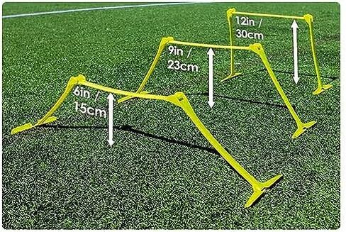 Portable Sports Training Hurdles with Carry Bag, Adjustable Hurdles for Track and Field, Flexible Plastic Soccer Agility Speed Trainer Kit (Color : 5 PCS) in Saudi Arabia