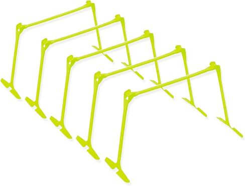 Portable Sports Training Hurdles with Carry Bag, Adjustable Hurdles for Track and Field, Flexible Plastic Soccer Agility Speed Trainer Kit (Color : 5 PCS) in Saudi Arabia