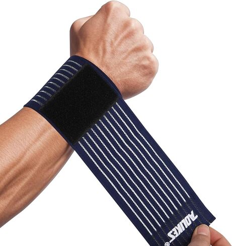 التفاف دعم المعصم الرياضي ، نطاق ضغط مرن لرفع الأثقال ، التمرين ، ضغط التنفس لكرة السلة ، صالة الألعاب الرياضية والمكتب | تصميم المقاوم للعرق والجنسين in Kuwait