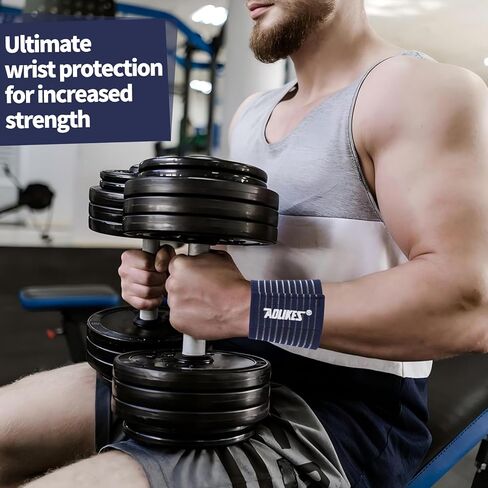 التفاف دعم المعصم الرياضي ، نطاق ضغط مرن لرفع الأثقال ، التمرين ، ضغط التنفس لكرة السلة ، صالة الألعاب الرياضية والمكتب | تصميم المقاوم للعرق والجنسين in Kuwait