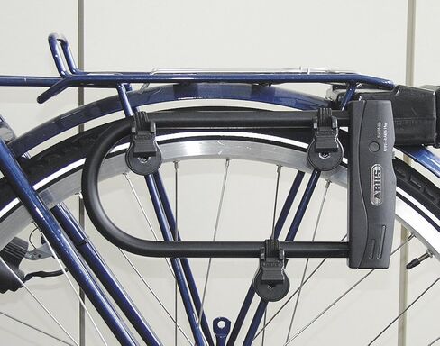 حامل قفل Abus ugh 02 - لنقل آمن على حامل الأمتعة - حامل قفل الدراجة المكون من 3 أجزاء ، أسود in Kuwait