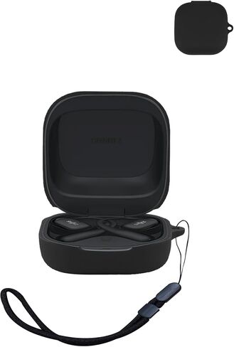 متوافق مع SHOKZ OPENFIT 2 ضوضاء النشط إلغاء سماعات الأذن ، ميناء شحن SILICONE PROCENT SILICONE RACKPROCK RACHPACION يمكن الوصول إليه ، LED أمامي مرئي مع الحبل والوردي. in Kuwait