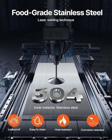 موزع جبن Vevor Electric مع مضخة ، 2.4 لتر حرة حارة أكثر دفئًا ، موزع مضخة مسخن من الفولاذ المقاوم للصدأ ، 86-230 ℉ Temp قابلة للتعديل صلصة الجبن الدافئة ، لفرط الجبن الساخن بالكراميل in Saudi Arabia