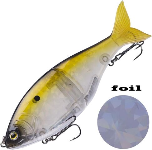 Sinking 2-Jointed Glide Bait – Realistic Multi-Segment Soft Lure for Bass, Pike & Walleye Fishing in Saudi Arabia