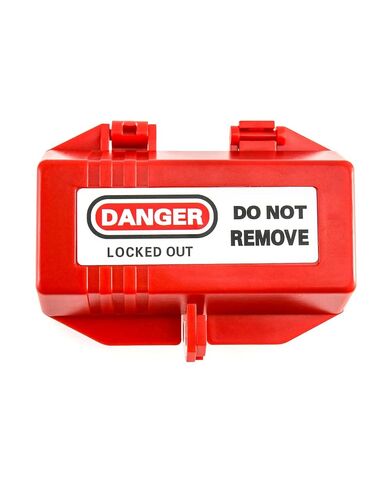 QWORK Polypropylene Plug Lockout Device for Lock Out Tag Out, Power Plug Lock Out, M Size - 110 to 125V 30A, 2 Pack in Kuwait