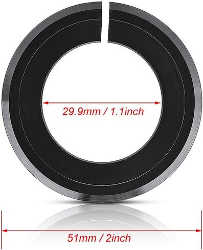 Bikes Headset Base, Aluminum Alloy Headset Base Ring, Bikes Fork Crown Race, 29.9mm 1.1in Headset Spacers Fork Open Replacement Parts for Mountain Road Bikes in Saudi Arabia