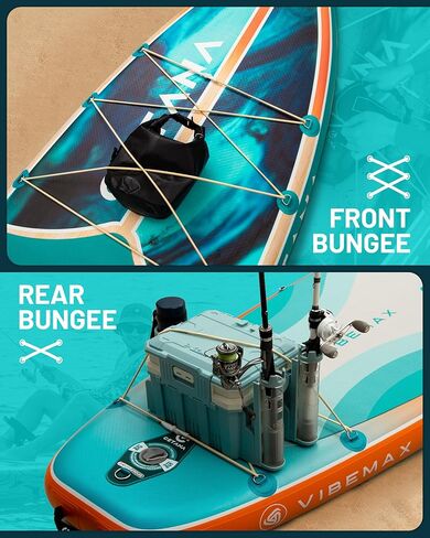 Cetana 11'6 × 35 "لوحة مجداف واسعة إضافية قابلة للنفخ ، لوحة مجداف الوقوف للمبتدئين ، سعة 450 رطل SUP للعائلة مع مقود السلامة ، حقيبة مقاومة للماء ، 3 زعانف قابلة للإزالة ، مضخة العمل المزدوجة ومضرب العائمة in Kuwait