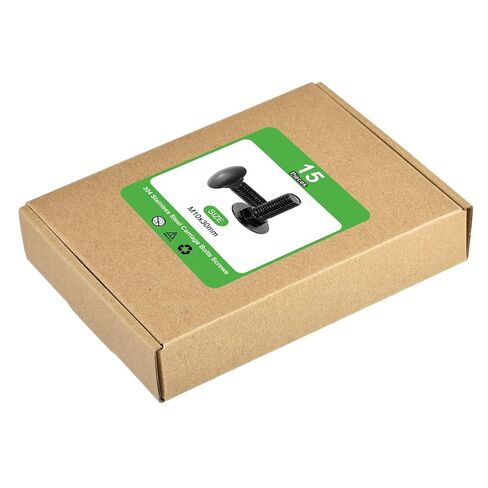 براغي عربات Uxcell 20pcs ، M6 × 45 مم من الفولاذ المقاوم للصدأ 18-8 (304) مسامير رقبة مربعة مستديرة المسمار الترباس لإكسسوارات التثبيت - الفضة in Saudi Arabia
