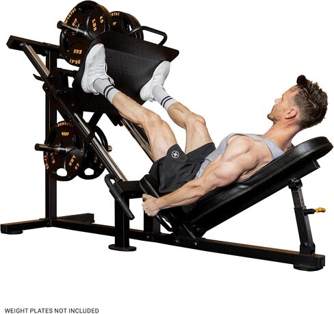 Powertec Leg Press Machine, Black - Professional Exercise Equipment for Home Gym - Heavy Duty Workout Equipment for Full Lower Body Workout - Gym Equipment 1000 LB Weight Capacity in Saudi Arabia