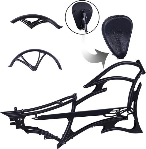 Tracer FM-Raider 26 "إطار الصلب Chopper Cruiser ، وخيارات ذات سرعة واحدة وسبقة ثلاث سرعات ، والقرص والفرامل المتوافقة in Kuwait