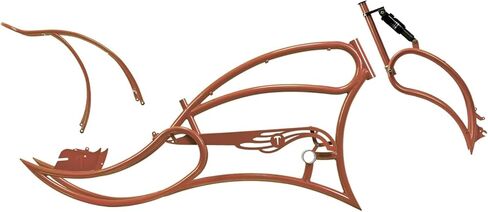 Tracer FM Leopard 26inch Stretch Steel Cruiser E-Bike Frame Cruiser Bike Frame, Include Triple Tree Fork and Chain Guard Multi-Color in Kuwait